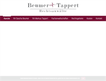 Tablet Screenshot of beumerundtappert.de